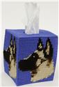 Pattern Leaflet, Belgian Malinois Tissue Topper by Plastic-Canvas-Kits.com