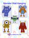 Pattern Leaflet, Monster Wall Hangings Book by Plastic-Canvas-Kits.com