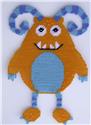 Pattern Leaflet, Orange Monster Wall Hanging by Plastic-Canvas-Kits.com