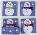 Snowman Coaster Set