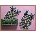 Pattern Leaflet, Pine Cone Coaster Set by Mary T. Cosgrove