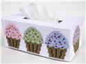 Pattern Leaflet, Cupcakes Long Style Tissue Topper by Plastic-Canvas-Kits.com