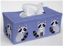 Pattern Leaflet, Raccoon Long Style Tissue Topper by Plastic-Canvas-Kits.com