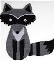 Pattern Leaflet, Raccoon Wall Hanging by Plastic-Canvas-Kits.com