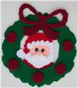 Christmas Wreath with Santa Claus
