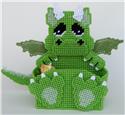 Pattern Leaflet, Dragon Treat Holder by Plastic-Canvas-Kits.com