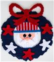 Patriotic Wreath with Uncle Sam
