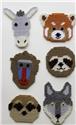 Pattern Leaflet, Animal Faces 1 Magnet Set by Plastic-Canvas-Kits.com