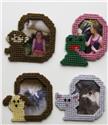 Pattern Leaflet, Animal Tails Magnetic Frames by Plastic-Canvas-Kits.com