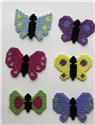 Pattern Leaflet, Butterfly Magnet Set by Plastic-Canvas-Kits.com