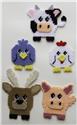 Round Animals Magnet Set