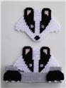 Pattern Leaflet, Badger Coaster Set by Plastic-Canvas-Kits.com
