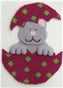 Pattern Leaflet, Easter Cat Wall Hanging by Plastic-Canvas-Kits.com