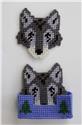 Pattern Leaflet, Wolf Coaster Set by Plastic-Canvas-Kits.com
