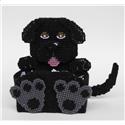 Pattern Leaflet, Black Labrador Retriever Dog Treat Holder by Plastic-Canvas-Kits.com