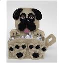 Pattern Leaflet, Pug Treat Holder by Plastic-Canvas-Kits.com