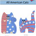 Pattern Leaflet, All American Cats by KathyBarwickDesign