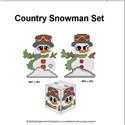 Pattern Leaflet, Country Snowman Set by KathyBarwickDesign