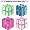 Pattern Leaflet, EZ PC Tissue Box Cover Pattern Set Two by KathyBarwickDesign