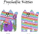 Pattern Leaflet, Psychedelic Kitties by KathyBarwickDesign