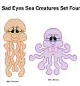 Sad Eyes Sea Creatures Set Four