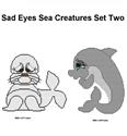 Sad Eyes Sea Creatures Set Two