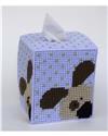 Pattern Leaflet, Peeking Dog Tissue Topper by Plastic-Canvas-Kits.com