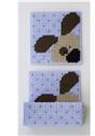 Pattern Leaflet, Peeking Dogs Coaster Set by Plastic-Canvas-Kits.com