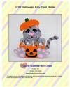 Pattern Leaflet, Halloweeen Cat with Pumpkin Treat Holder by Plastic-Canvas-Kits.com