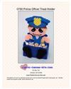 Pattern Leaflet, Police Officer Treat Holder by Plastic-Canvas-Kits.com