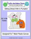 Pattern Leaflet, Sitting Ghost With A Pumpkin 2017 by Crafts And More Store