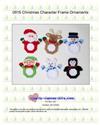 Pattern Leaflet, Christmas Character Picture Frame Ornaments by Plastic-Canvas-Kits.com