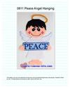 Pattern Leaflet, Christmas Peace Angel Wall Hanging by Plastic-Canvas-Kits.com