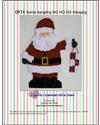 Pattern Leaflet, Christmas Santa with HO HO HO Wall Hanging by Plastic-Canvas-Kits.com