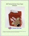 Pattern Leaflet, Peeking Reindeer Tissue Topper by Plastic-Canvas-Kits.com