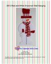 Pattern Leaflet, Red and White Christmas Snowman Wall Hanging by Plastic-Canvas-Kits.com