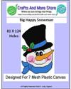 Pattern Leaflet, Big Happy Snowman 2017 by Crafts And More Store