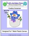 Pattern Leaflet, Cowboy Snowman 2017 by Crafts And More Store