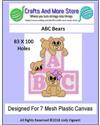 Pattern Leaflet, ABC Bears 2018 by Crafts And More Store