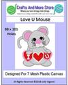 Pattern Leaflet, Love U Mouse 2018 by Crafts And More Store