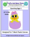Pattern Leaflet, Quacking Eggs 1 2018 by Crafts And More Store