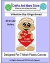Pattern Leaflet, Valentine Gingerbread Boy 2018 by Crafts And More Store