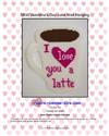 Pattern Leaflet, Valentine's Day Latte/Coffee Wall Hanging by Plastic-Canvas-Kits.com