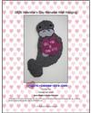 Pattern Leaflet, Valentine's Day Manatee Wall Hanging by Plastic-Canvas-Kits.com