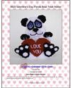 Pattern Leaflet, Valentine's Day Panda Bear Treat Holder by Plastic-Canvas-Kits.com