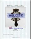 Pattern Leaflet, Beaver Welcome Sign by Plastic-Canvas-Kits.com