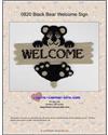 Pattern Leaflet, Black Bear Welcome Sign by Plastic-Canvas-Kits.com
