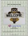 Pattern Leaflet, Cute Owl Welcome Sign by Plastic-Canvas-Kits.com