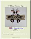 Pattern Leaflet, Goat Welcome Sign by Plastic-Canvas-Kits.com