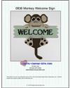 Monkey Welcome Sign